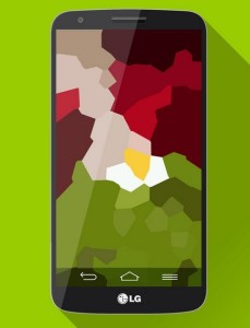 Flat LG G2 PSD Mockup