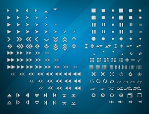 Media Player Icons Kit PSD