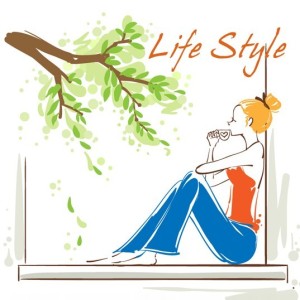 Vector Illustration Of Fashion City Girl Life Style 01