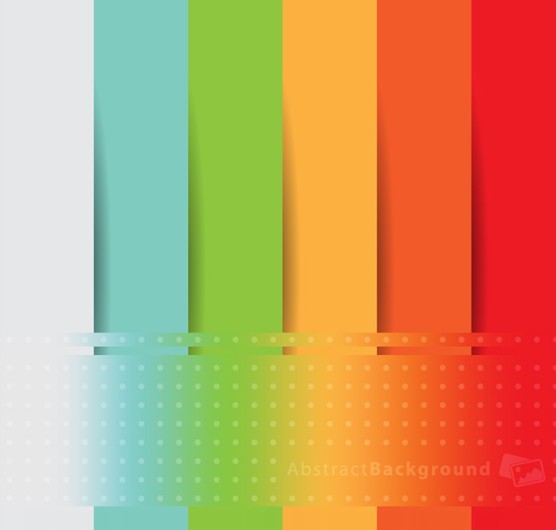 Colored Abstract Paper Stripes Background Vector