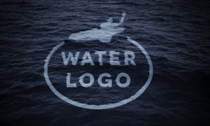 Sink into the Ocean Logo Mockup PSD