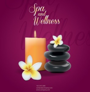 Spa and Wellness Background Design Vector
