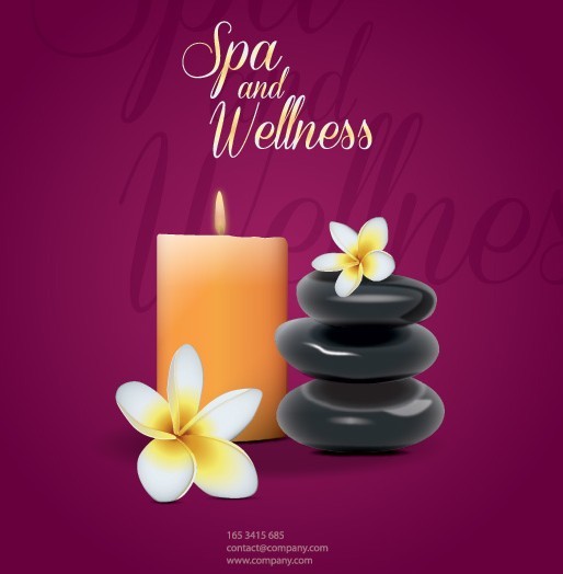 Spa and Wellness Background Design Vector