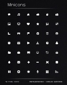 42+ Mini Pixel Icon Set PSD