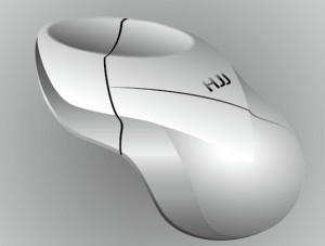 Creative Grey Mouse Design Vector