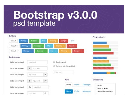 Twitter Bootstrap UI Kit PSD