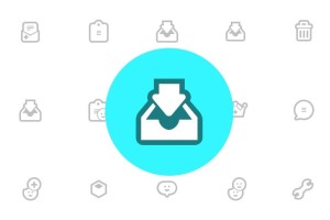 Cute Grey Web Icons PSD