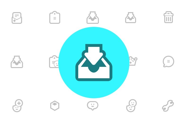 Cute Grey Web Icons PSD