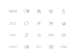 Grey Payments Glyph Icons PSD