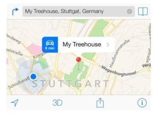 iOS 7 Maps Template PSD