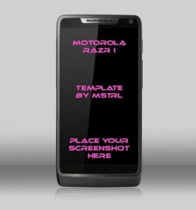 Motorola Razr PSD Template