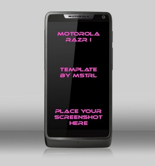 Motorola Razr PSD Template