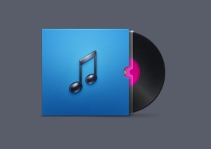Vinyl Record with CD Cover