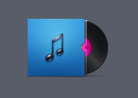 Vinyl Record with CD Cover