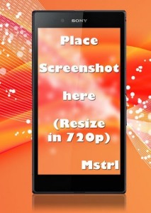 Dark Sony Xperia Z Ultra PSD Template