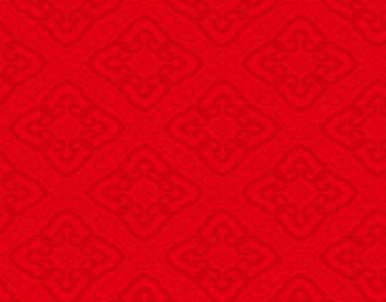 Seamless Red Chinese Auspicious Cloud Patterns Vector