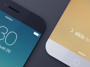 Black and Gold iPhone 6 PSD Template