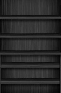 Dark Wood Shelves PSD Mockup
