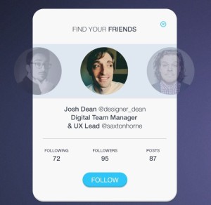 Find Your Friends UI PSD