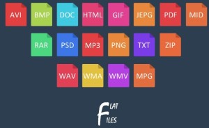 Flat File Type Icons Pack ICO