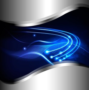 Abstract Metal Neon Blue Background Vector 01