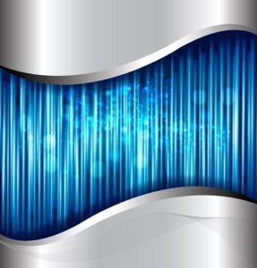 Abstract Metal Neon Blue Background Vector 02