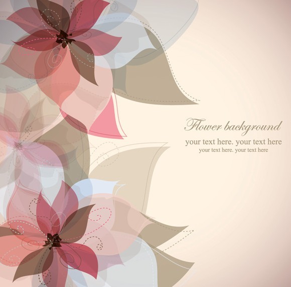 Colorful Watercolor Flower Background Vector 02