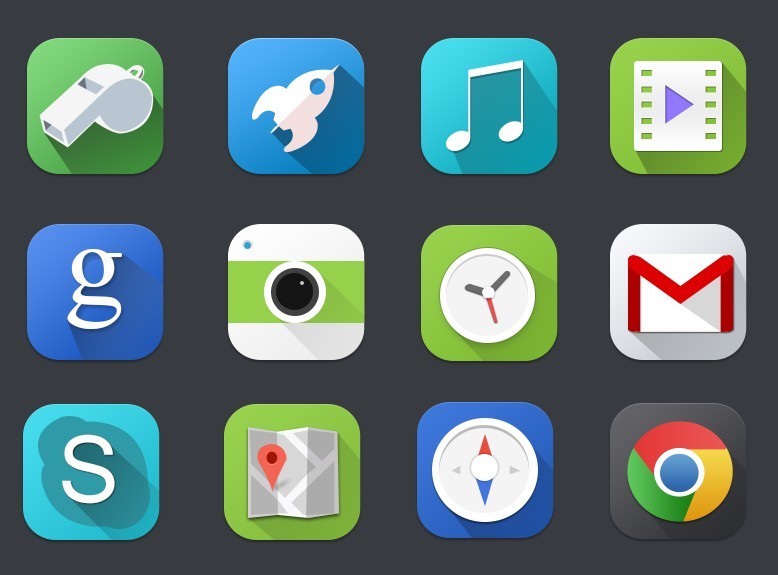Flat Premium Icon Set PSD