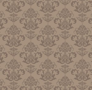 Seamless Brown Vintage Floral Background Vector 01