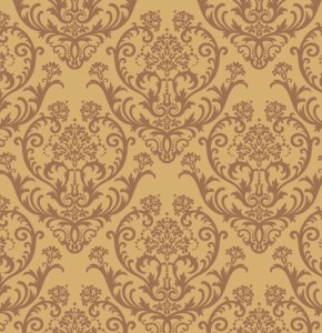 Seamless Brown Vintage Floral Background Vector 02