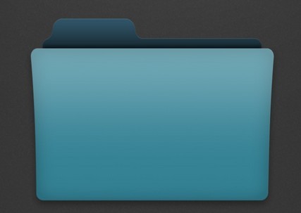 Blank Folder Icon Template PSD