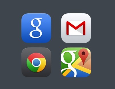 Google iOS 7 App Icons PSD