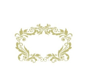 Simple Golden Royal Floral Frame Vector