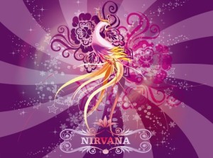 Bright Shining Phoenix Nirvana Illustration Vector