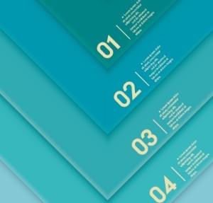 Creative Infographic Number Label Design Vector 01