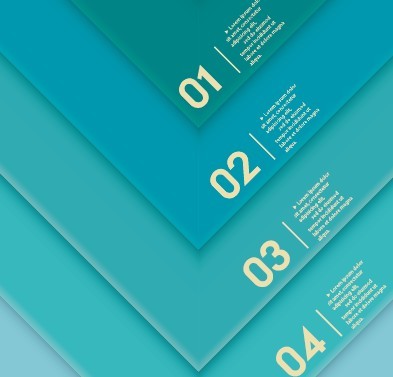 Creative Infographic Number Label Design Vector 01