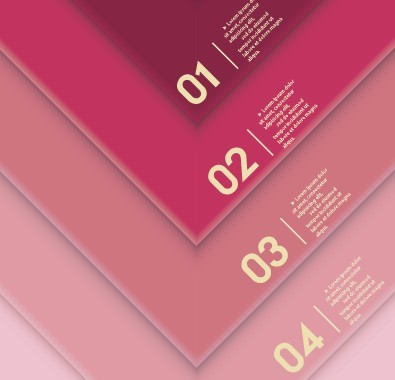 Creative Infographic Number Label Design Vector 02