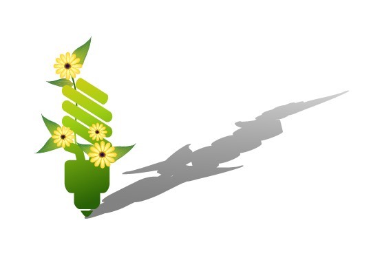 ECO Concept Creative Green Light Bulb Design Vector 01