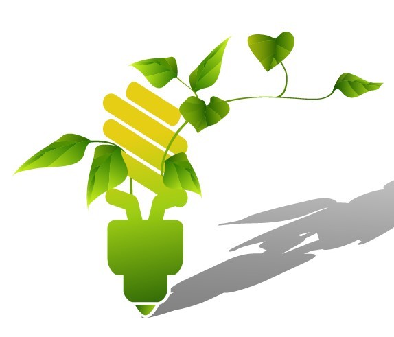 ECO Concept Creative Green Light Bulb Design Vector 06
