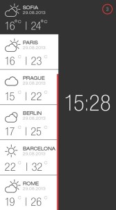 Weather and Time Widget For iPhone 6 PSD