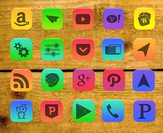 Lumenlite - 80 Colorful App Icons For Android Phone