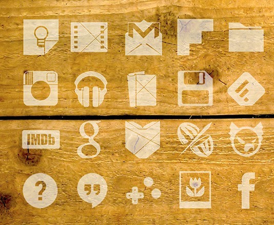ShapelyWhitelite - 80 White App Icons For Android Phone