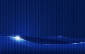 Abstract Waves with Bright Blue Stripes Background Vector