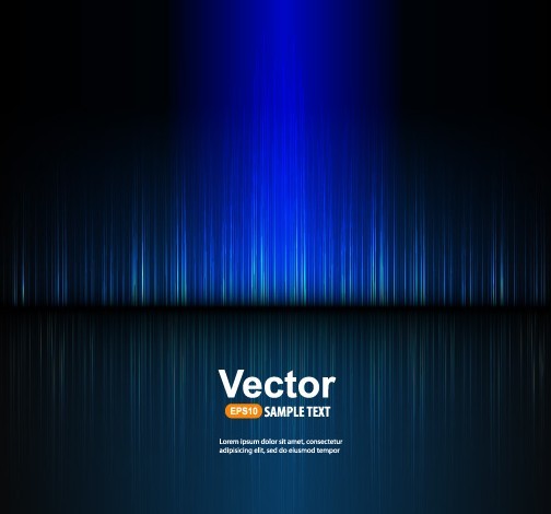 Fashion Blue Radial Lines Background Vector 01