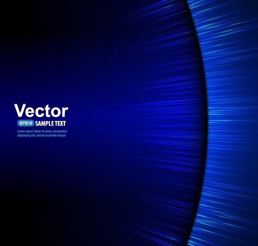 Fashion Blue Radial Lines Background Vector 02