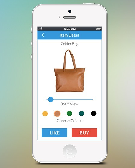 Product Detail UI For Mobile PSD