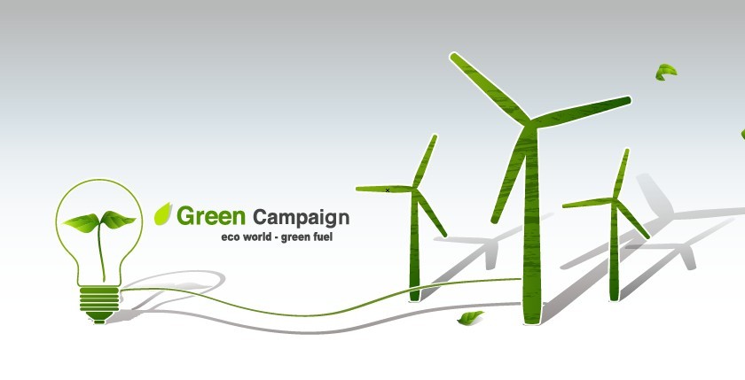 Green ECO World Campaign Green Fuel Vector 02