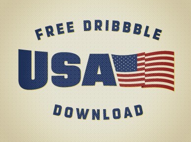 USA American Pride Flag Vector