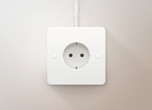 White Socket PSD Mockup
