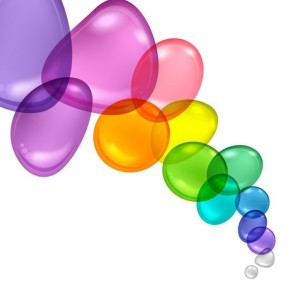 Colored Abstract Water Drops Background Vector 02